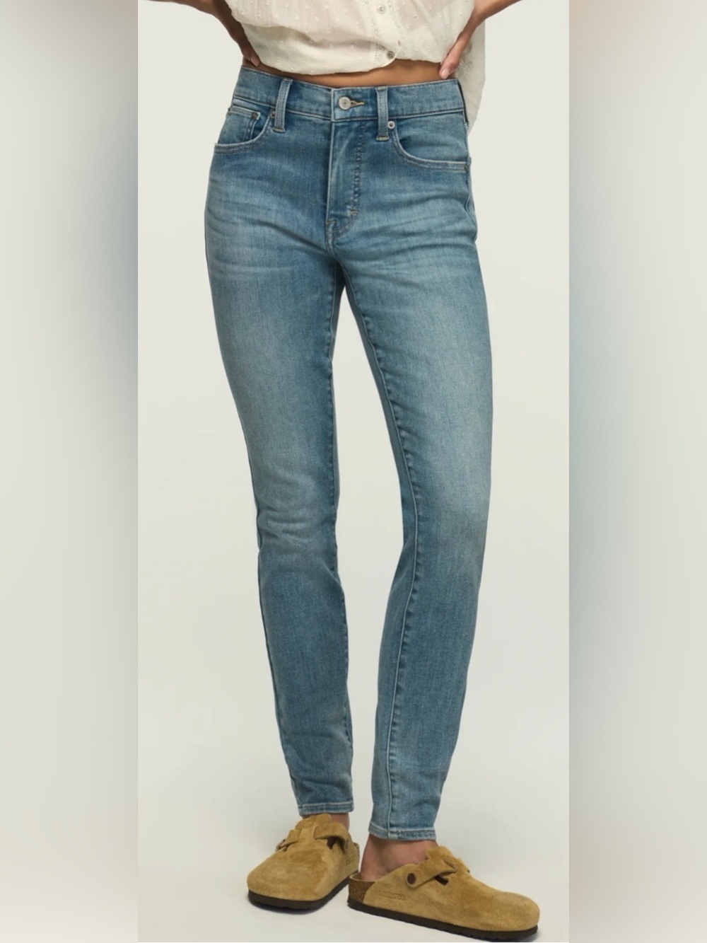 ☘️ Lucky Brand Women's Skinny Jeans in Light Blue Bridgette Skinny